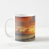 Mug Plage de coucher de soleil tropicale (Gauche)