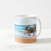 Mug Plage de crabe bleu (Devant droit)