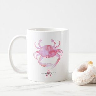 Mug Plage de cratère rose Design en bois