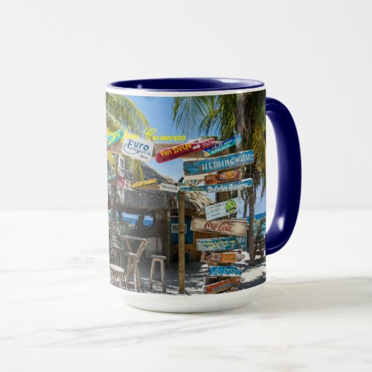 Mug Plage de Curaçao (Devant droit)