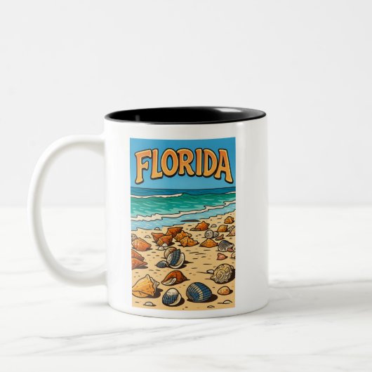 Mug "Plage de Floride" (Gauche)