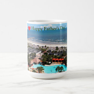 Mug Plage de Galveston "Joyeuse Fête des Pères" 