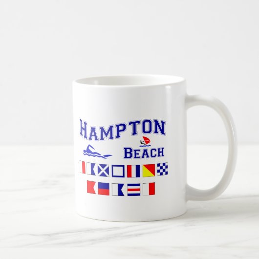 Mug Plage de Hampton, NH (Droite)