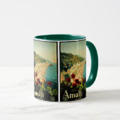 Mug Plage de la côte italienne d'Amalfi (Devant droit)