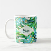 Mug Plage de la Parties scintillant d'or en feuille tr (Gauche)
