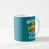 Mug Plage de l'île tropicale S'il vous plaît (Devant droit)