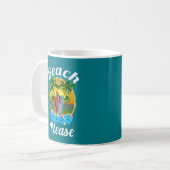 Mug Plage de l'île tropicale S'il vous plaît (Devant gauche)