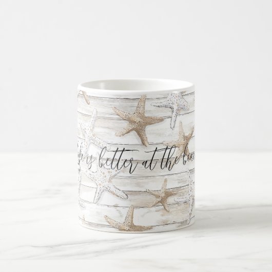 Mug Plage de l'océan tropical étoile de mer Mariage (Centre)
