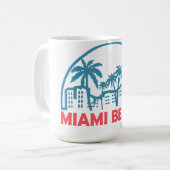 Mug Plage de Miami en été- Floride (Devant gauche)