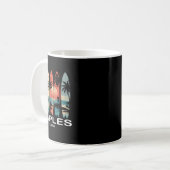 Mug Plage de Naples Floride Surfboard Surf Rétro _1 (Devant gauche)