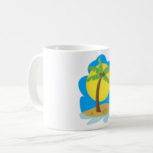 Mug Plage de Palm Tree (Devant gauche)
