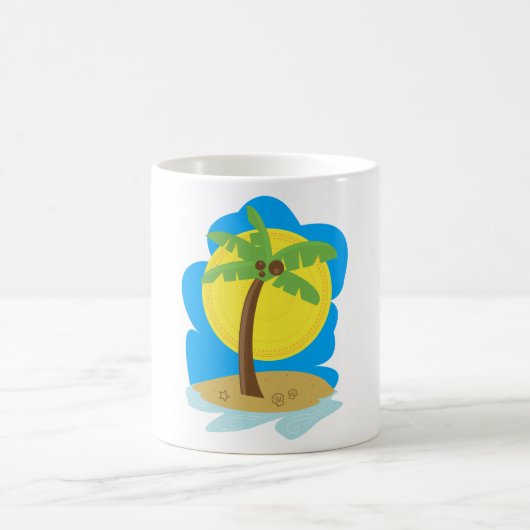 Mug Plage de Palm Tree (Centre)