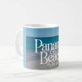 Mug Plage de Panama City Floride, vintage (Devant gauche)