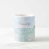 Mug Plage de Paradis Tropical Palmiers (Centre)