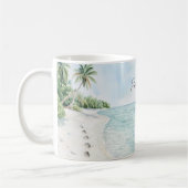 Mug Plage de Paradis Tropical Palmiers (Gauche)