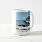 Mug Plage de Pratt's Island, grande bouillie de café (Devant droit)