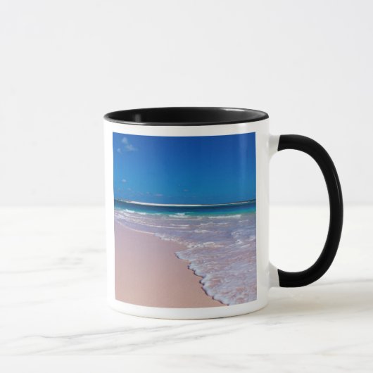 Mug Plage de sable rose à Conch Bay, Cat Island, (Droite)