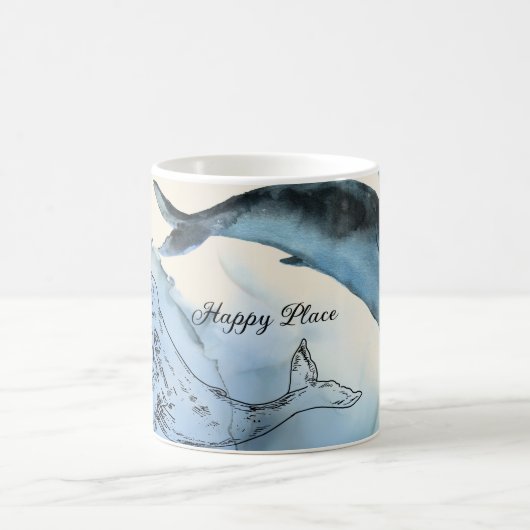 Mug Plage de sable tropical café océanique (Centre)