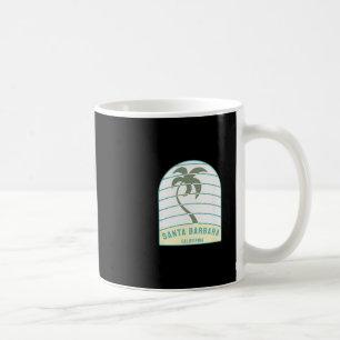 Mug Plage de Santa Rra Californie Palmier Ca Vacances