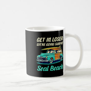 Mug Plage de Seal Beach Californie Fille de surf Femme