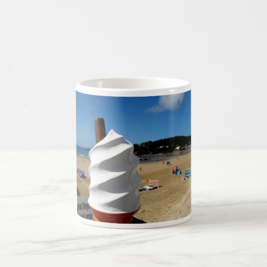 Mug Plage de St Brelade en crème glacée (Centre)