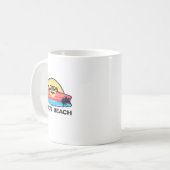 Mug Plage de St Pete Floride Surfboard Plage Surf (Devant gauche)
