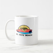 Mug Plage de St Pete Floride Surfboard Plage Surf (Gauche)