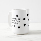 Mug Plage de tir cible de pistolet (Devant gauche)