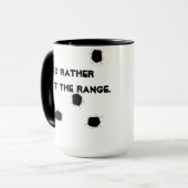 Mug Plage de tir cible de pistolet (Devant gauche)