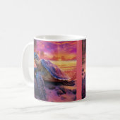 Mug Plage de tortue marine 3D (Devant gauche)