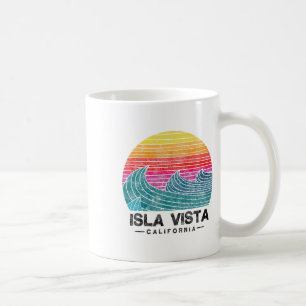 Mug Plage de vagues de surf d'Isla Vista Rétro Califor