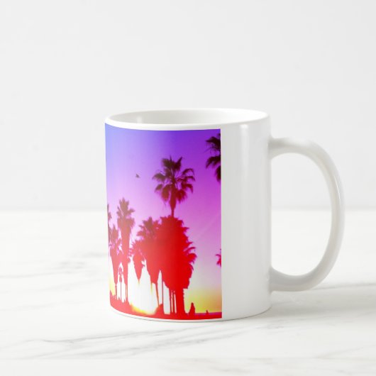 Mug Plage de Venise de palmiers (Droite)