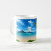 Mug Plage des Caraïbes Mon endroit heureux (Devant gauche)