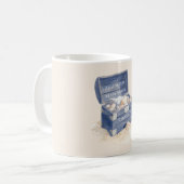 Mug Plage des coquilles de poitrine bleue (Devant gauche)