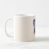 Mug Plage des coquilles de poitrine bleue (Gauche)