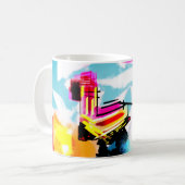 Mug Plage des flamants roses (Devant gauche)