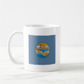 Mug Plage d'été amusant soleil bord de mer côte (Gauche)