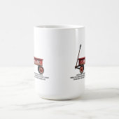 Mug Plage d'été de l'île de Fire rétro roux (Centre)