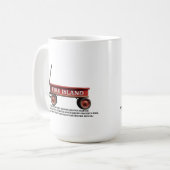 Mug Plage d'été de l'île de Fire rétro roux (Devant gauche)