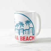 Mug Plage d'été de Virginie - Virginie (Devant droit)