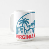 Mug Plage d'été de Virginie - Virginie (Devant gauche)