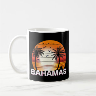 Mug Plage d'été des palmiers Vintages Bahamas