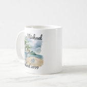 Mug Plage d'été - Tournée à thème Retraite (Devant gauche)