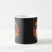 Mug Plage d'été vintage Aruba Palm Trees (Centre)