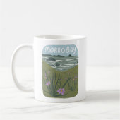 Mug Plage d'illustration de Morro Bay Central Californ (Gauche)