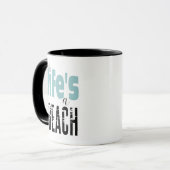 Mug Plage Dire la vie est une plage (Devant gauche)