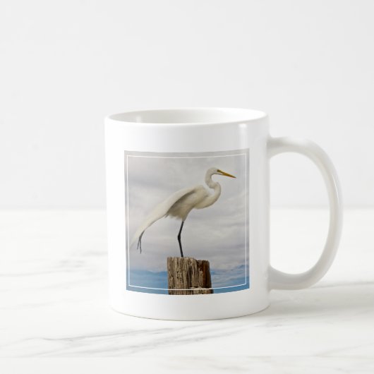 Mug Plage douée du héron | Fort Myers, la Floride (Droite)