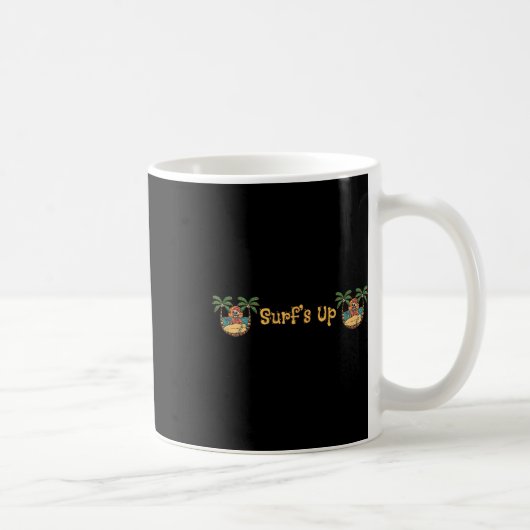Mug Plage Drôle Soleil Surfant Squelette Jacksonville (Droite)