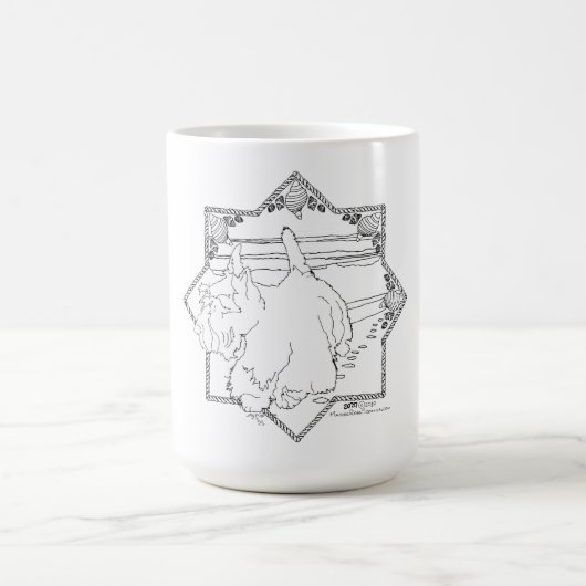 Mug Plage du chien Scottie (Centre)