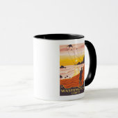 Mug Plage et cerfs-volants - Côte Washington (Devant droit)